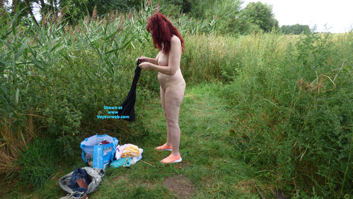 Pic #1outdoor - Nude Amateurs, Outdoors, Round Ass, Round Tits, Shaved