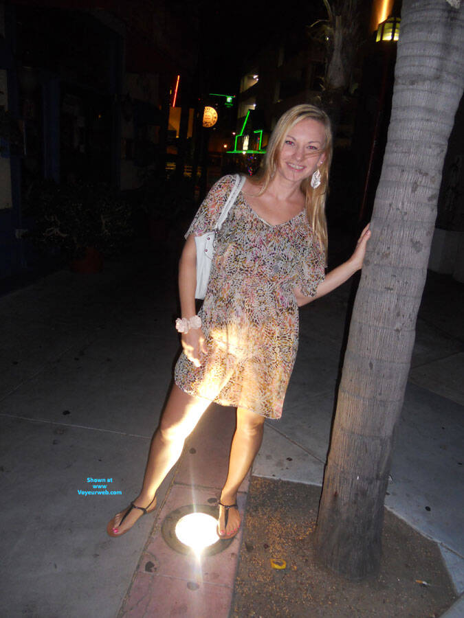 Pic #1Out for dinner and   - Blonde, Firm Ass, Outdoors