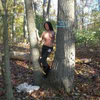 Pic #1 Walk in The Woods - Brunette, Big Tits