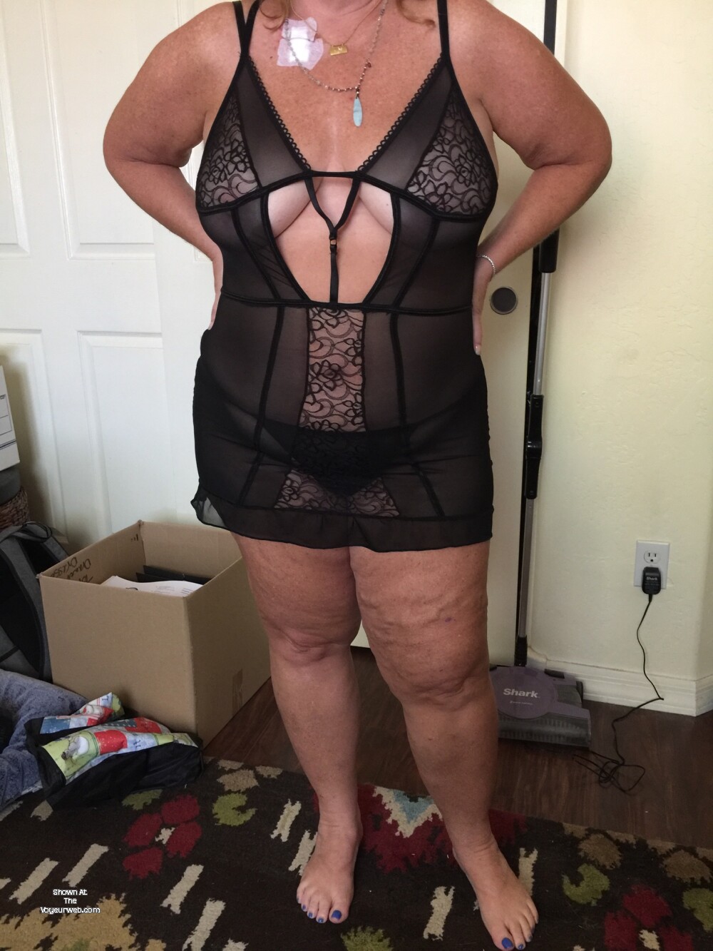 Pic #1New lingerie  - Bbw, Bent Over, Big Ass, Big Tits, Lingerie, Mature, Natural Tits, See Through