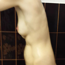 Pic #1 My hot wife hat shower - Amateur, Brunette, Bush Or Hairy, Firm Ass, Hard Nipples, Natural Tits, Pussy, Pussy Hair, Small Tits