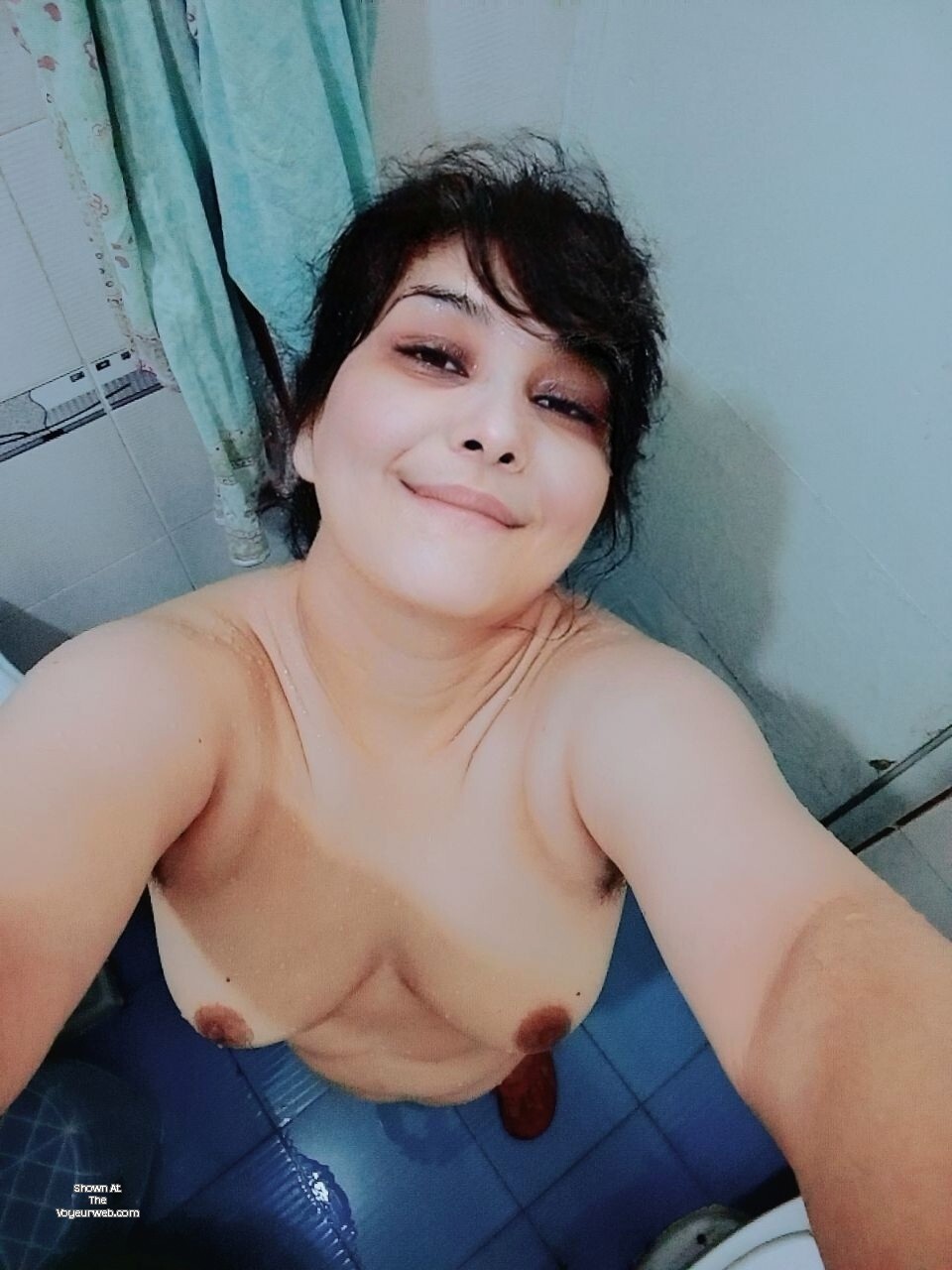 Pic #1 Large tits of my wife - Desi wife boobs