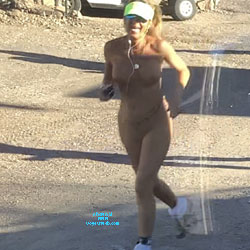 Joy running naked  , Joy Ran Naked Through The RV Park And A Naked Hike. 