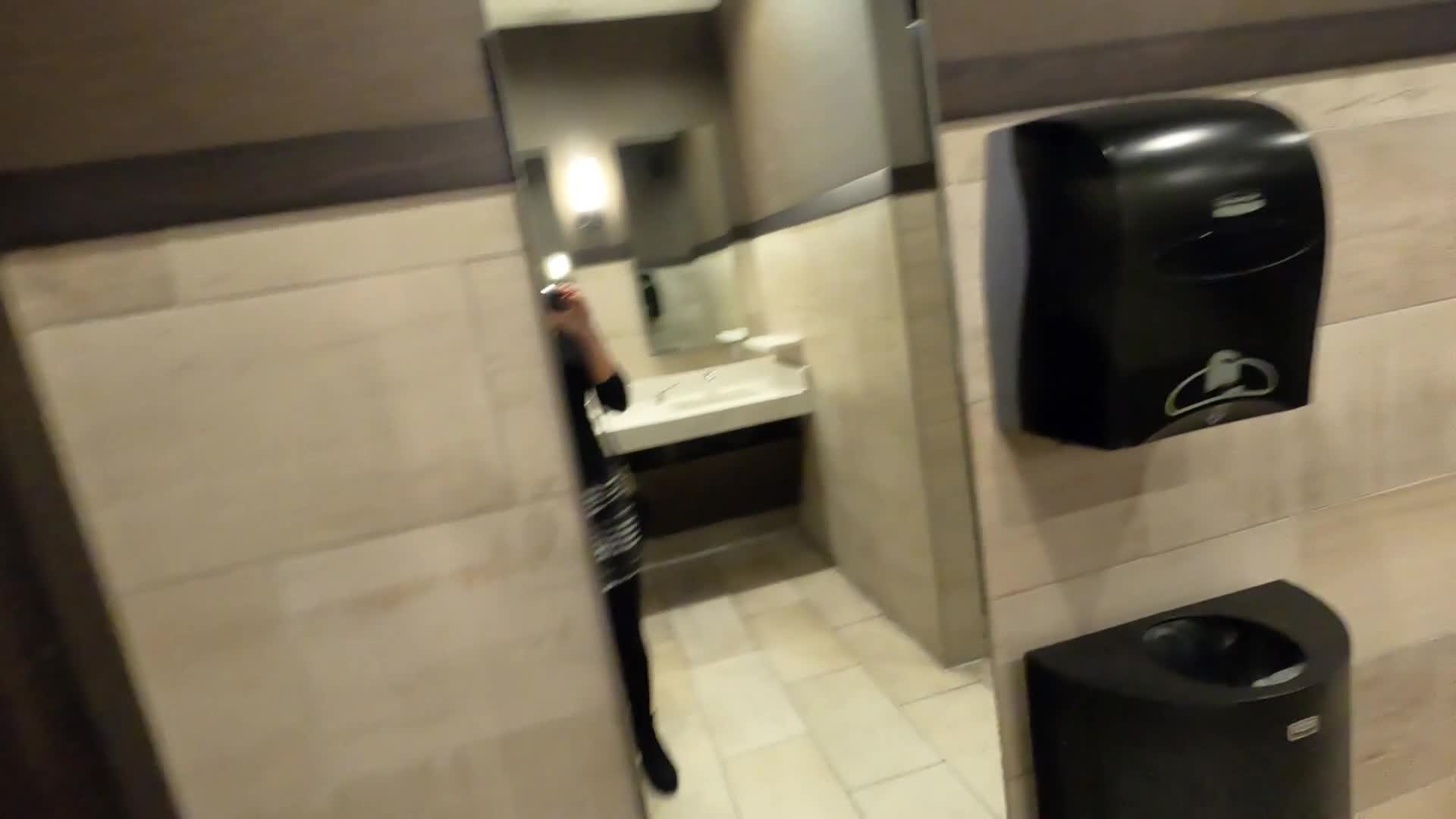 Pic #1Masturbating at work in the bathroom