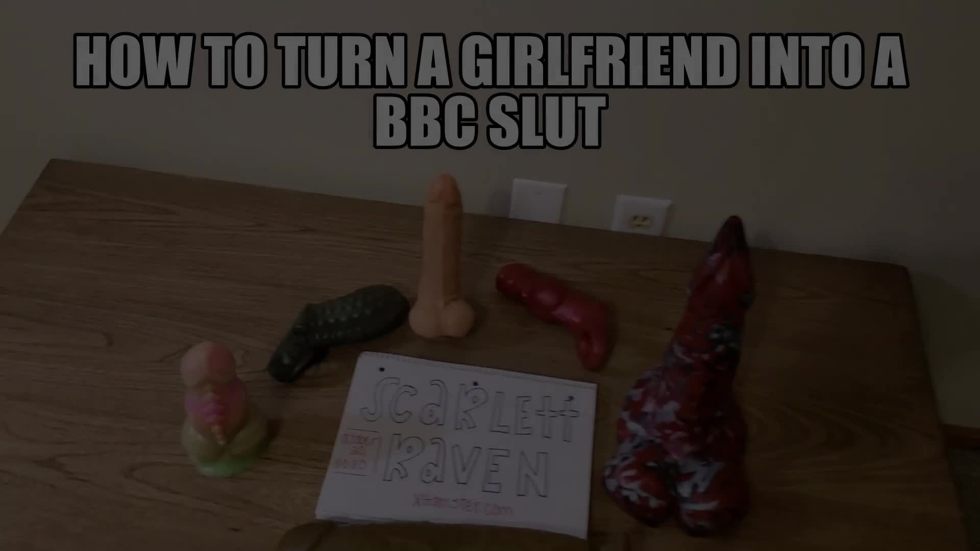 Pic #1Wife uses multiple sized dildos on herself