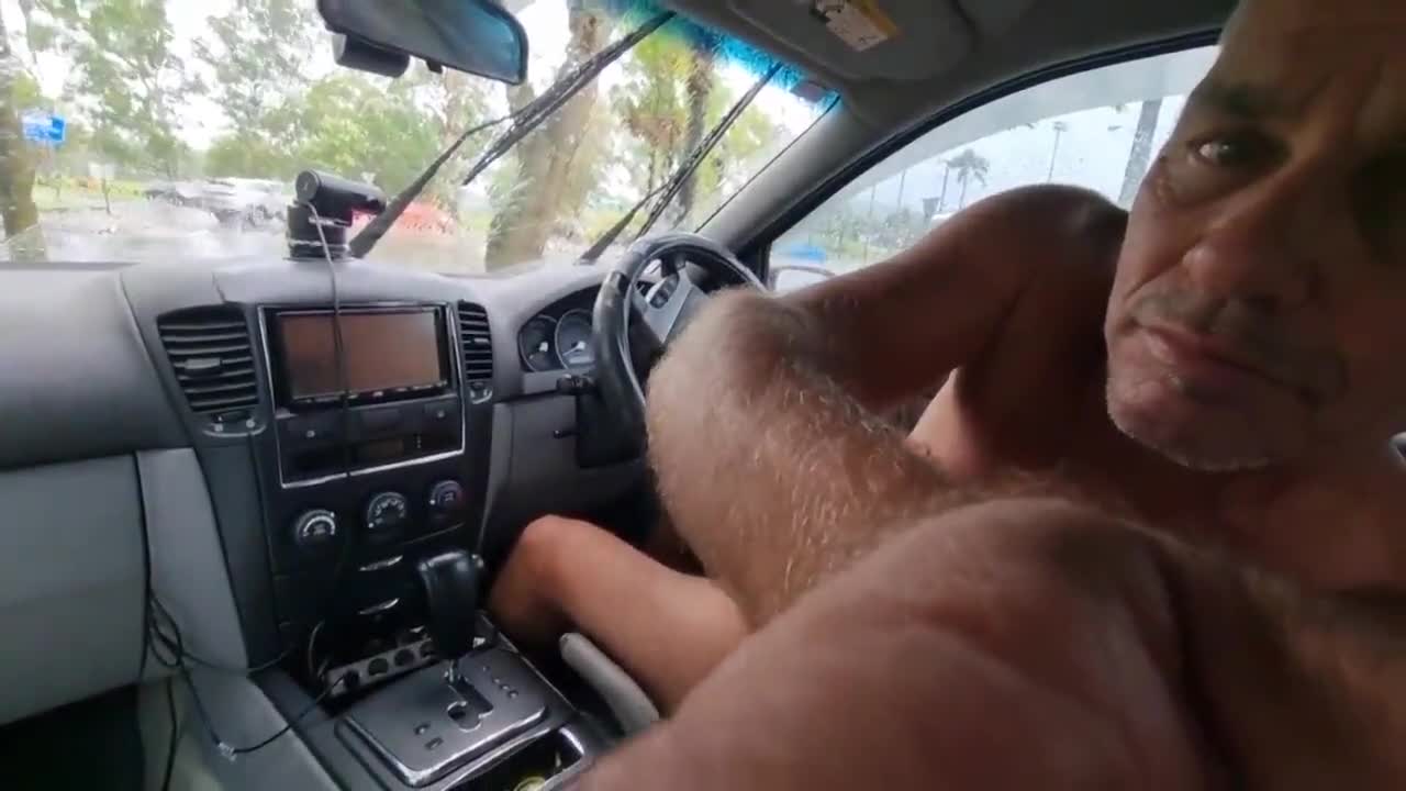 Pic #1naked in the car