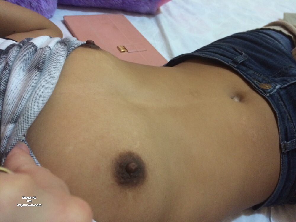Pic #1 Small tits of my wife - Filipina Wife 