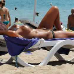 Pic #1Tits on public beach