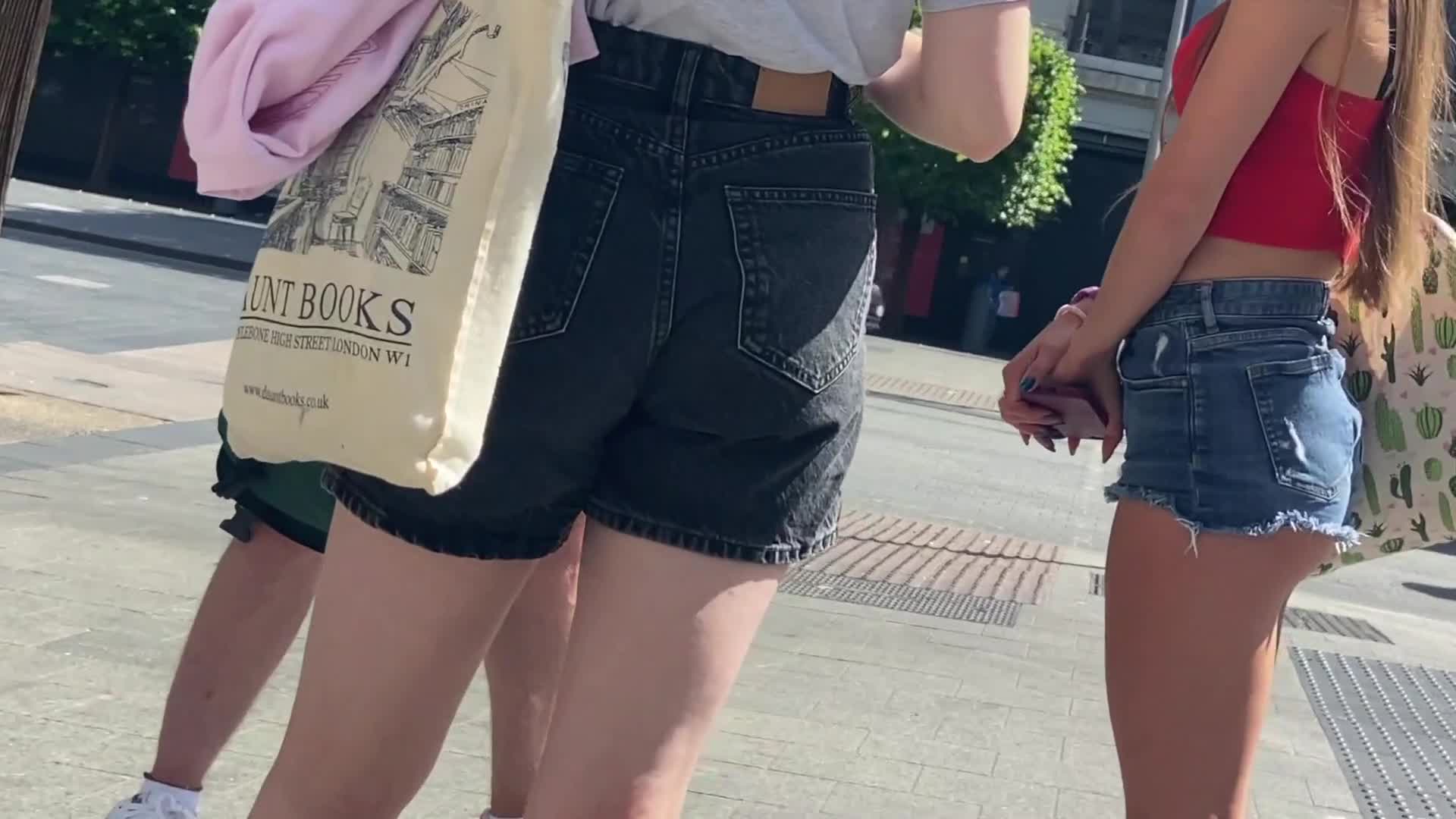 Pic #1Tight Denim Shorts