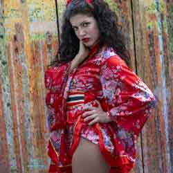 Pic #1 Morgana in a Kimono - Amateur, Brunette, Cunt Pics, Firm Ass, Flashing, Flashing Tits, Hanging Tits, Hard Nipples, Homemade Amateur, Lingerie, Natural Tits, No Panties On, Pantieless Girls, Perky Boobs, Pussy, Small Tits
