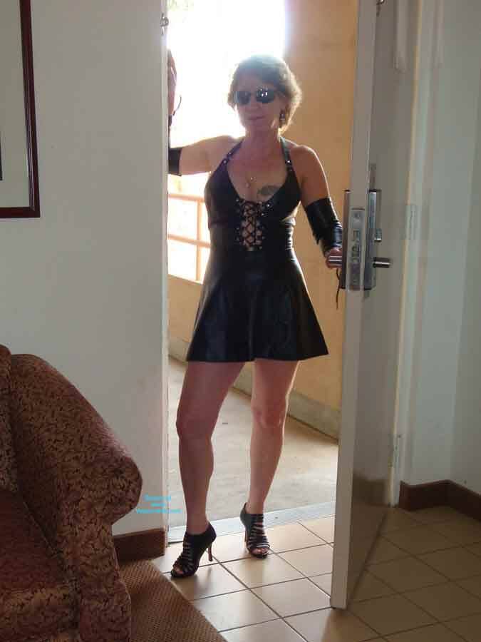 Pic #1Leather seat cover slut........