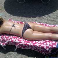 Pic #1 Wife in Public Beach - Beach, Wife/wives, Big Ass