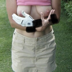 Medium tits of my wife - Yvonne
