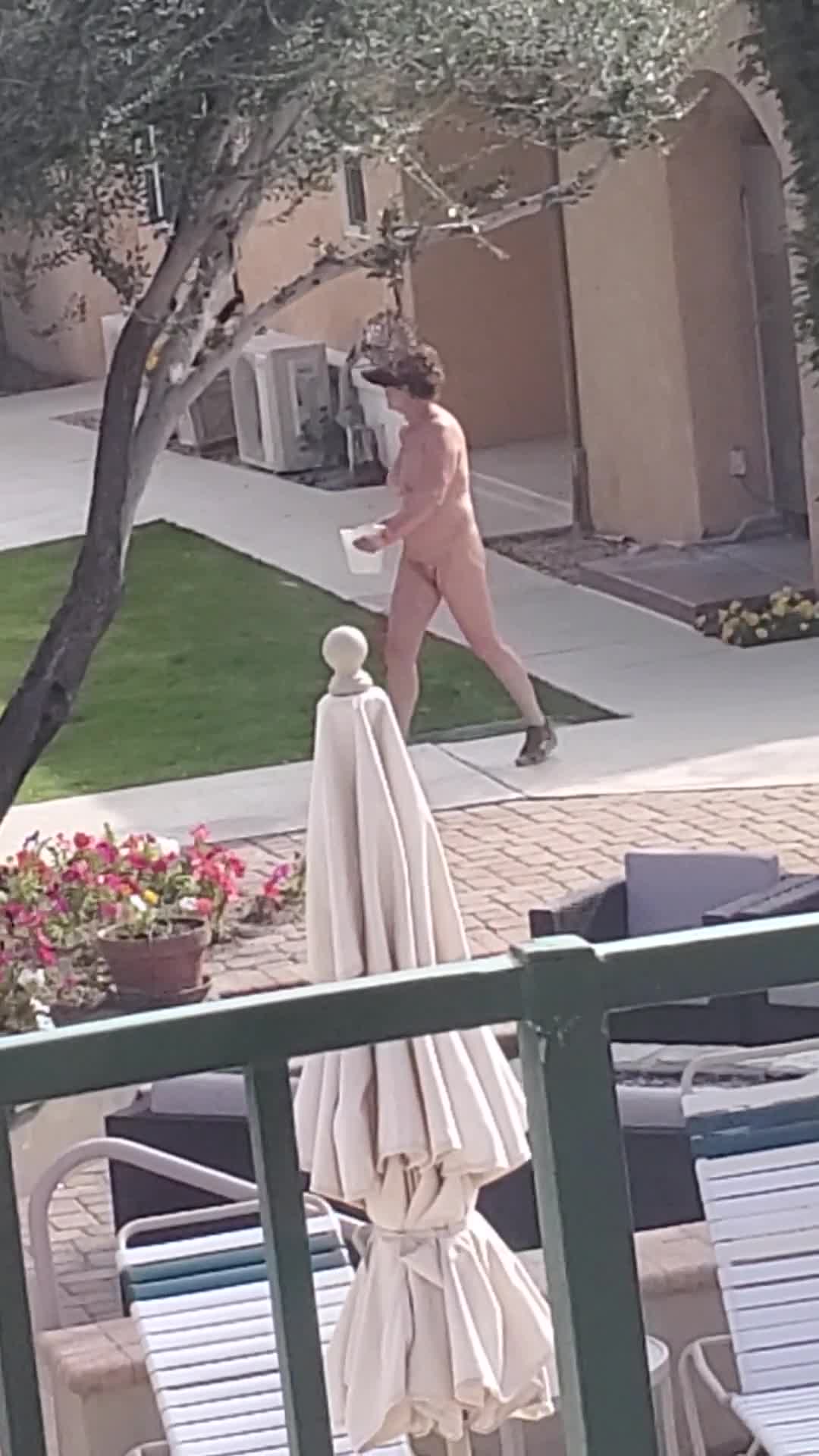 Pic #1Getting ice at the nudist place.