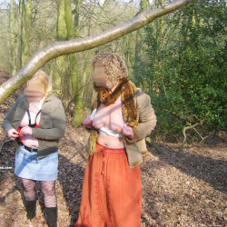 Pic #1 Mrs C and Friend in public - Amateur, Big Ass, Big Tits, Blonde, Flashing, Flashing Tits, Mature, Mature Ass, Mature Pussy, Natural Tits, Nature, Outdoors