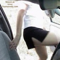 Pic #1 Amy Playing In The Car