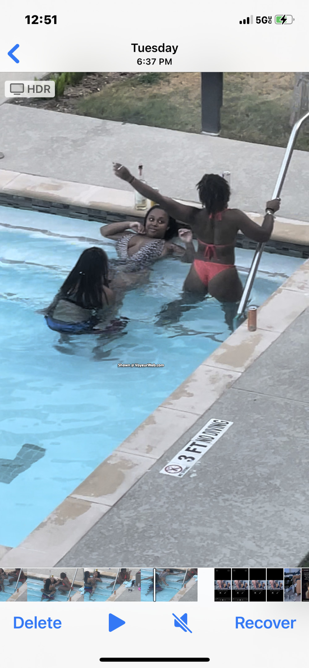 Pic #1girls playing in the pool!
