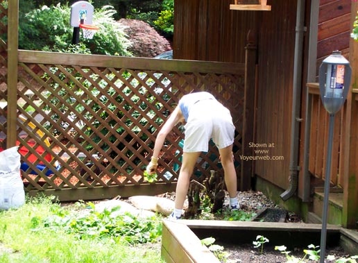 Pic #1Wife Working In Garden