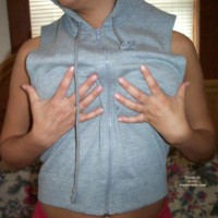 Pic #1Piercedjewel In A Zip-Up Sweatshirt