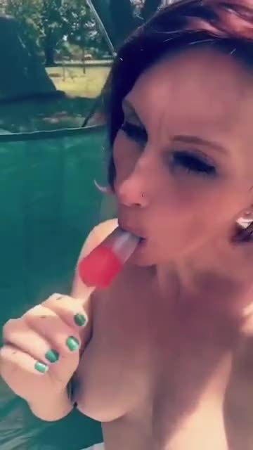 Pic #1A taste of summer - Brunette, Hard Nipples, Homemade Amateur, Legs Spread Wide Open, Natural Tits, Nude Amateurs, Nude Wives, Pussy, Pussy Fucking, Toys