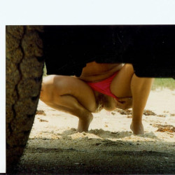 My girlfriend's ass - unknown