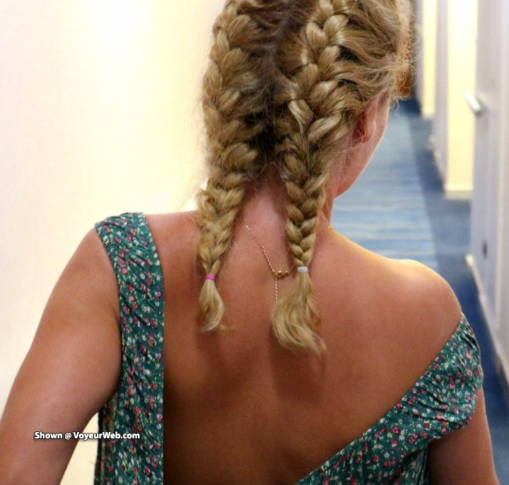 Pic #1New Hairstyle - Amateur, Blonde, Flashing Tits, Hanging Tits, Hard Nipples, Natural Tits, Nature, Outdoors, Public Exhibitionist, Public Place, Topless Wives