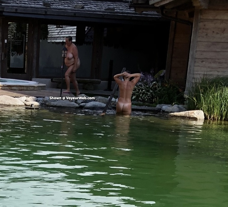 Pic #1Spa voyeur 3 - tan lines - Natural Tits, Nude Amateurs, Nude Wives, Outdoors, Pussy, Shaved, Small Tits