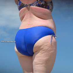 Pic #1 So Fat Ass Mom beach candid