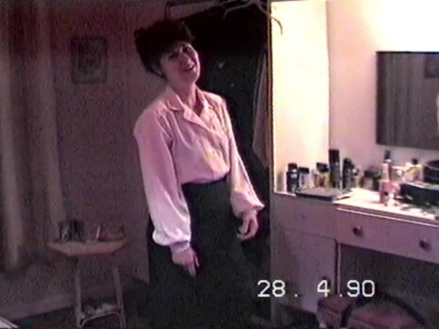 Pic #141 year old wife stripteases in stockings and suspenders