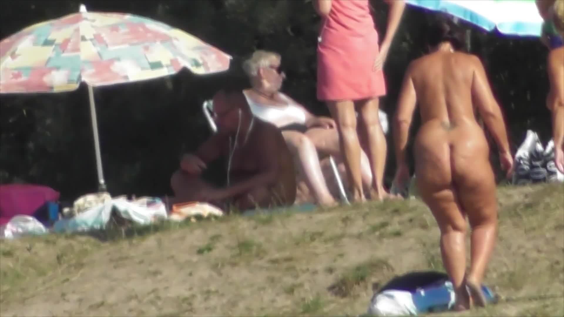 Pic #1so fat ass nude granny beach voyeur