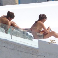 Topless On The Terrace 01