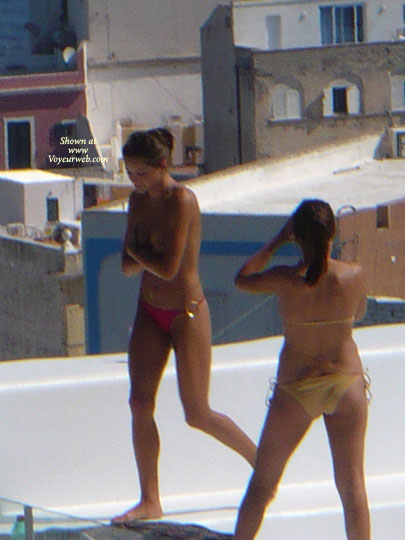 Pic #1Topless On The Terrace 02