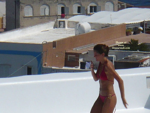 Pic #1 Topless On The Terrace 04