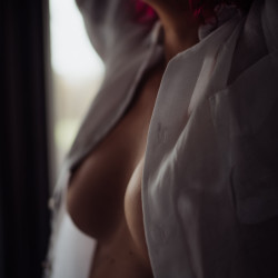 Medium tits of my wife - Sandy Blonde