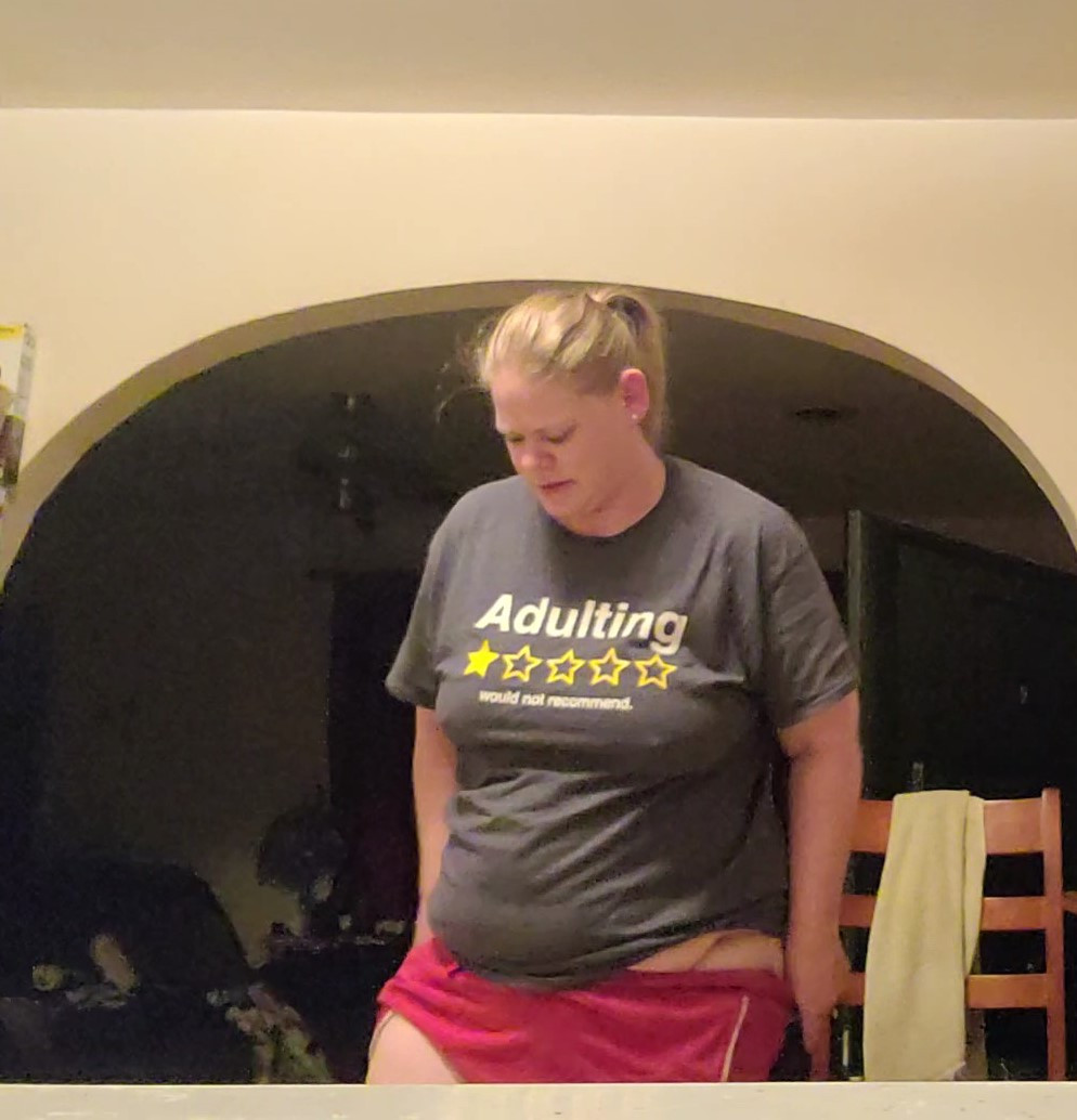Pic #1 Unaware BBW Wife Undressing