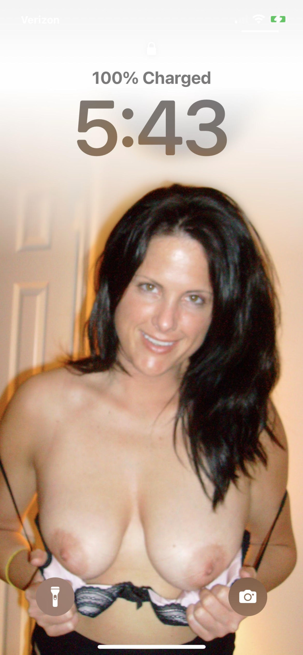 Pic #1 Large tits of my wife - Jennifer