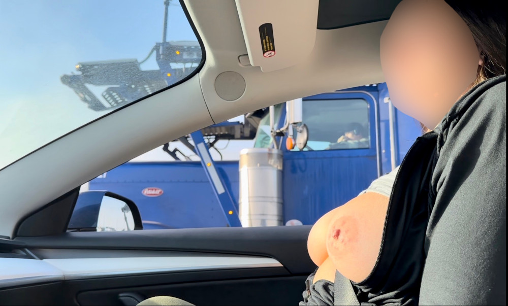 Pic #1 Flashing truckers on I-5