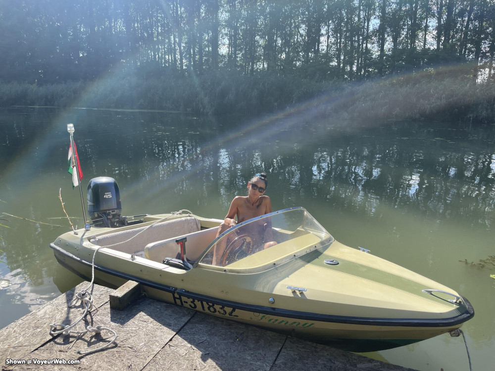Pic #1Brigitte in a boat