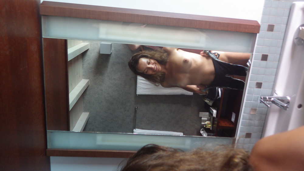 Pic #1 Very small tits of my wife - latina belga