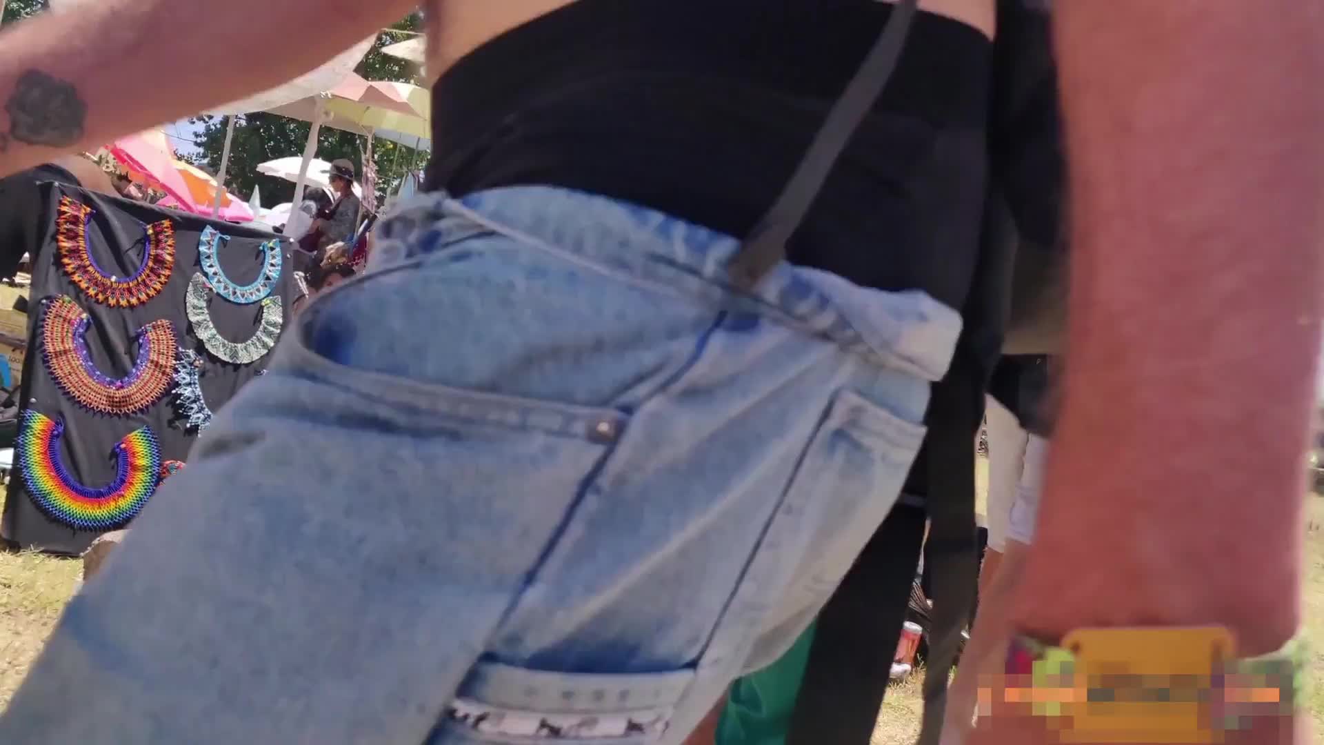 Pic #1Going topless at a festival