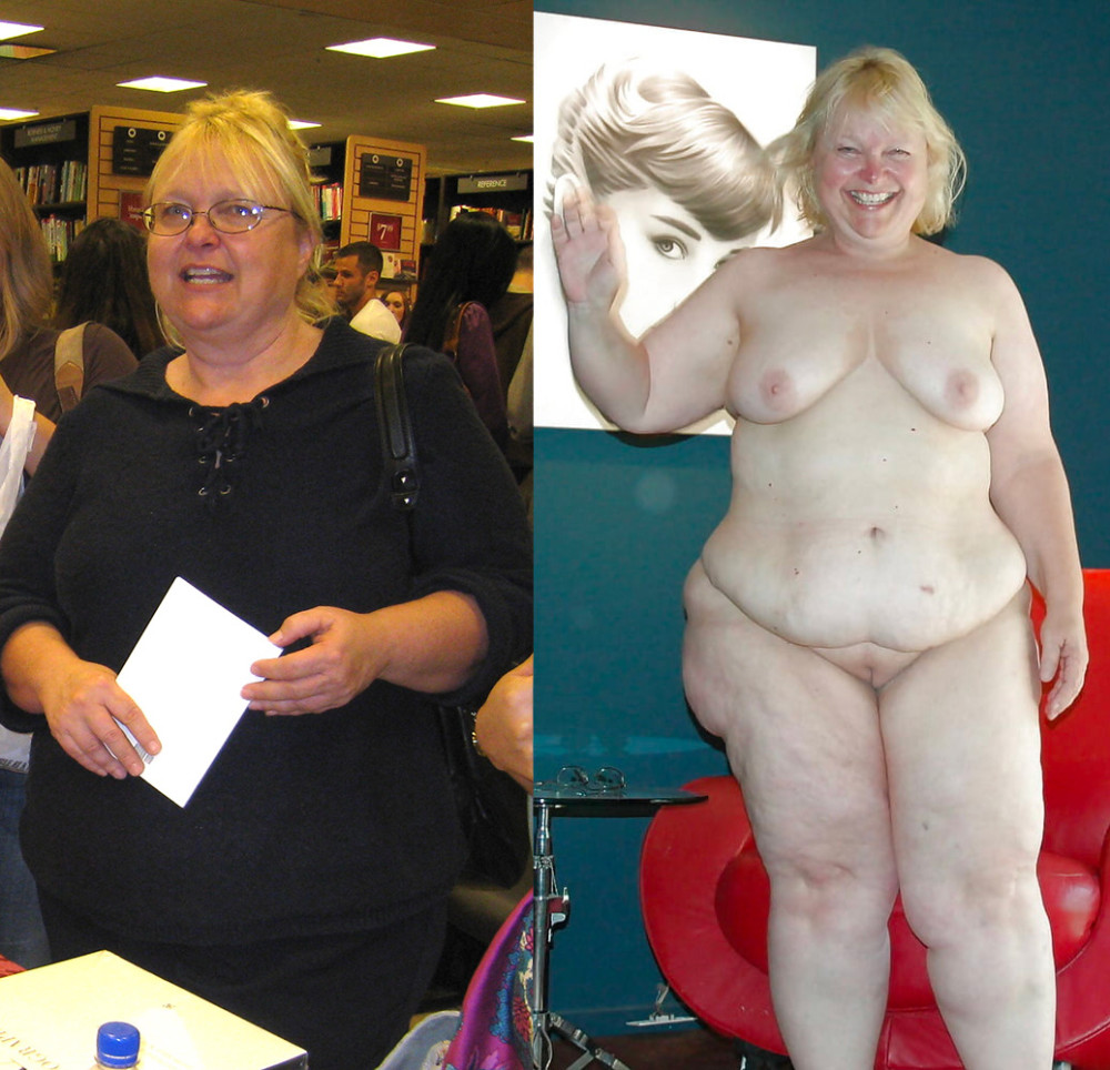 Pic #1 My Fat Friend Clothed at Work then Naked and Masturbating