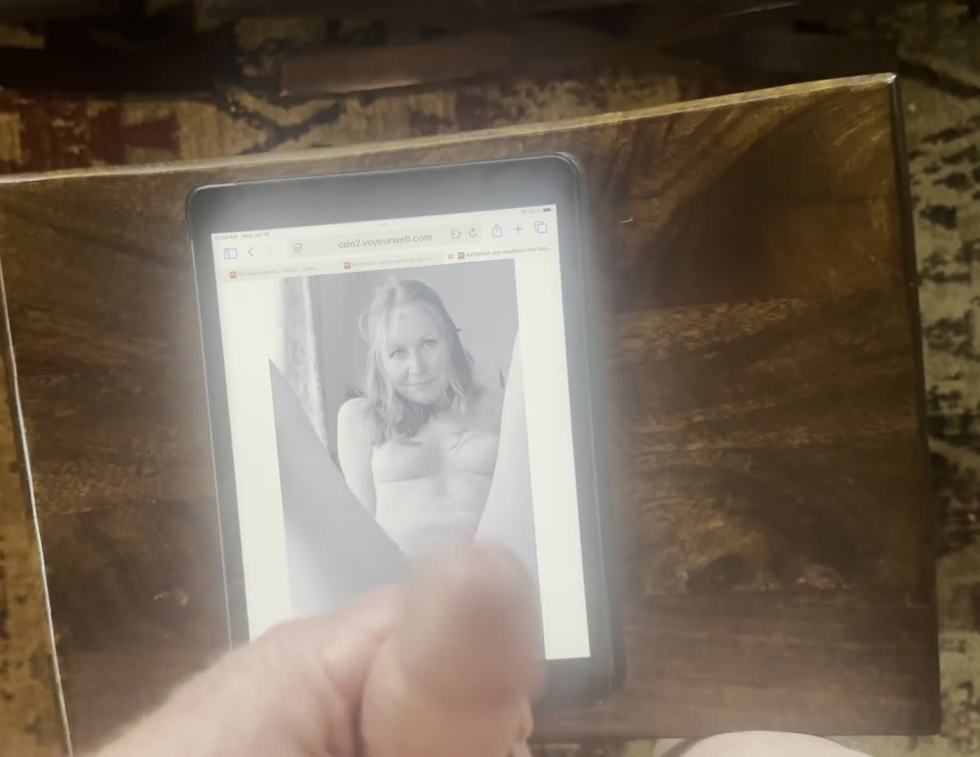 Pic #1  Member Fantasy Kate10 - Cum shot on screen