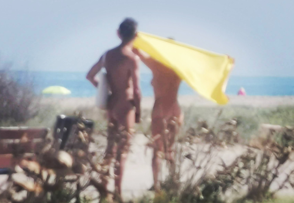 Pic #1 A walk along the nude beach.