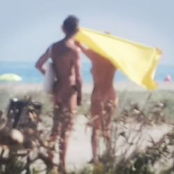 Pic #1 A walk along the nude beach.