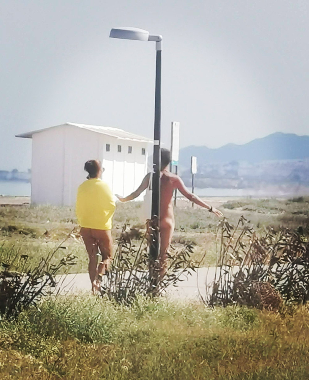 Pic #1A walk along the nude beach.