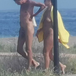 A walk along the nude beach.
