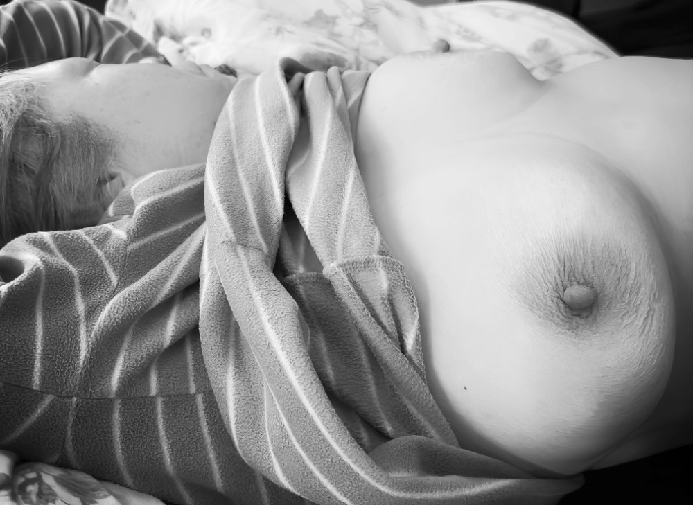 Pic #1 Large tits of my wife - Topless Wife