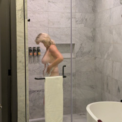 Showering before some fun