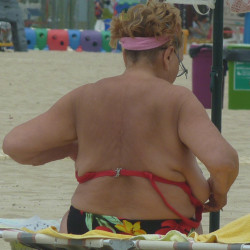 Huge Saggy Tits Granny Topless