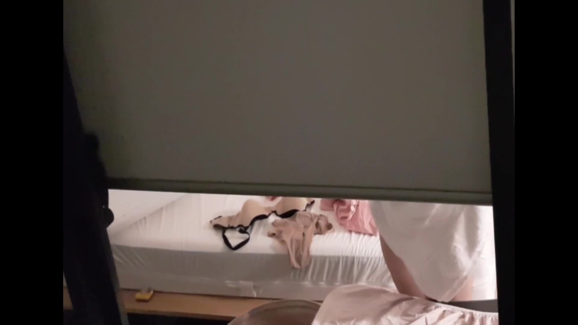 Pic #1Neighbor closing her window curtains after shower